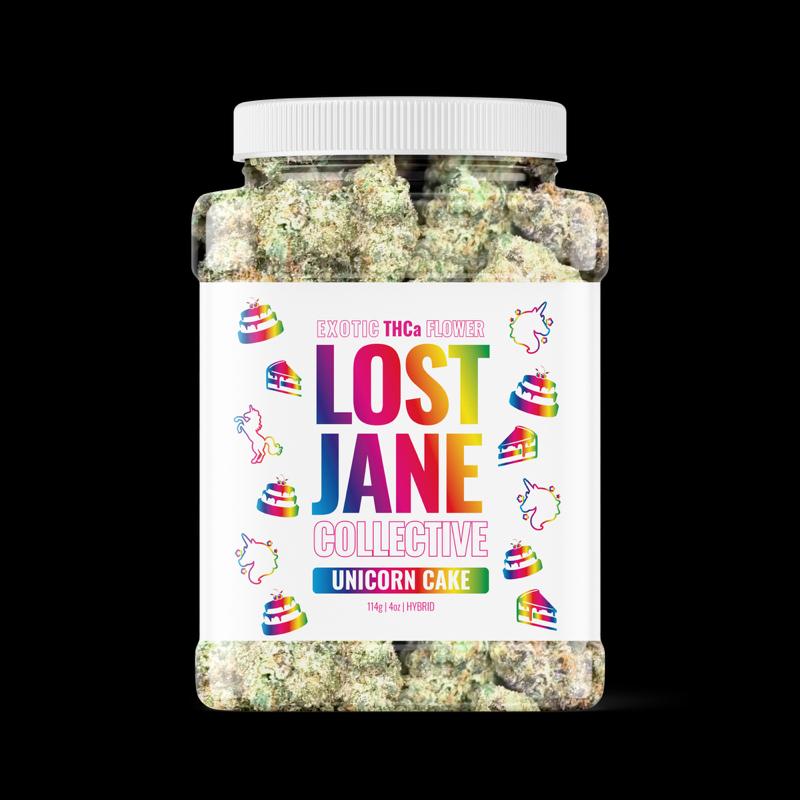 Lost Jane 4oz Thca Flower Bucket - Unicorn Cake - 28.30% Bandit Distribution Lost Jane 4oz Thca Flower Bucket - Unicorn Cake - 28.30% Bandit Distribution