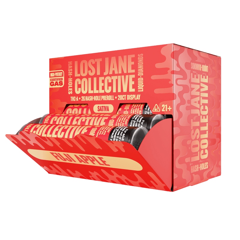 Lost Jane Liquid Diamond Hash Holes - 20ct Display - Fuji Apple - Bandit Distribution