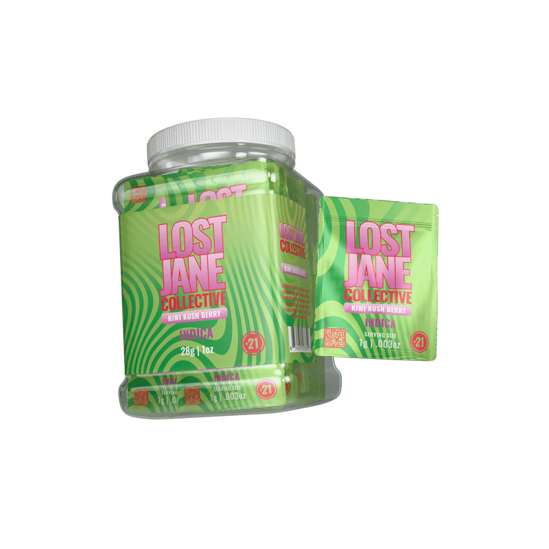 Lost Jane Thca Flower 1g Singles - 28ct Bucket - Kiwi Kush Berry - Bandit Distribution