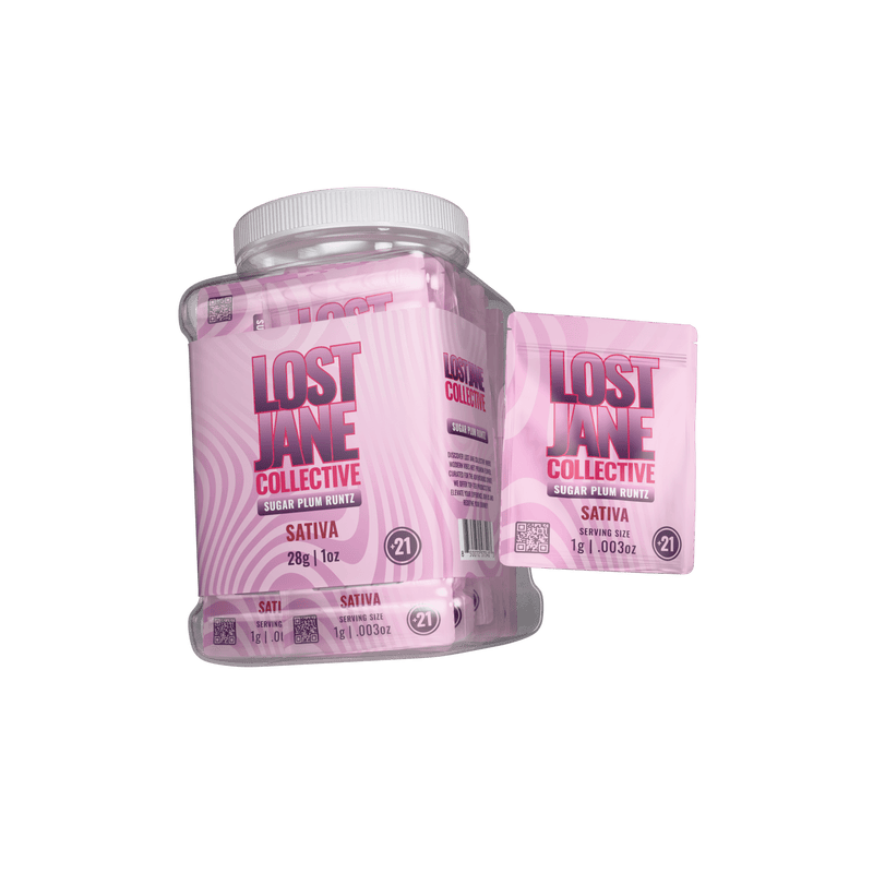 Lost Jane Thca Flower 1g Singles - 28ct Bucket - Sugar Plum Runtz - Bandit Distribution