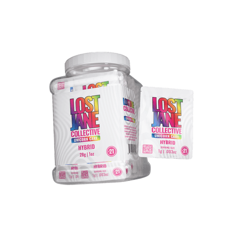 Lost Jane Thca Flower 1g Singles - 28ct Bucket - Unicorn Cake - Bandit Distribution