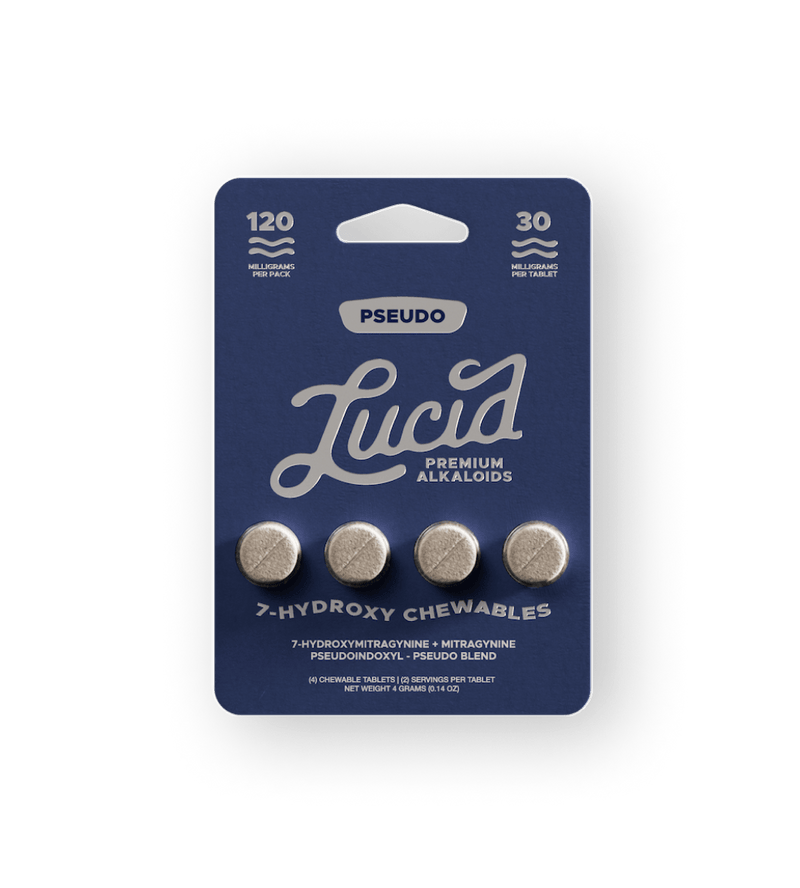 Lucid Tabs - Pseudo 7 Hydroxy Chewables - 4pc - 120mg - Bandit Distribution