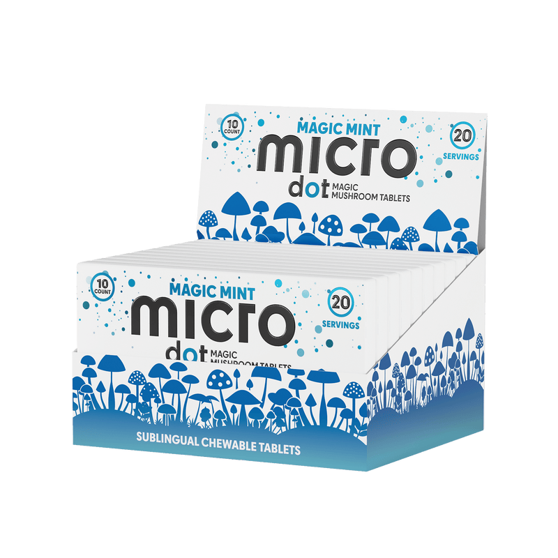 Micro Dot Magic Mushroom Tablets - 10ct Pack - Magic Mint - 10ct Display - Bandit Distribution