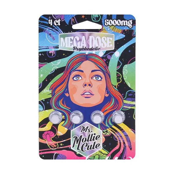 Ms. Mollie Cule Mega Dose Psychedelic Tabs - 5000mg - 4ct - Bandit Distribution