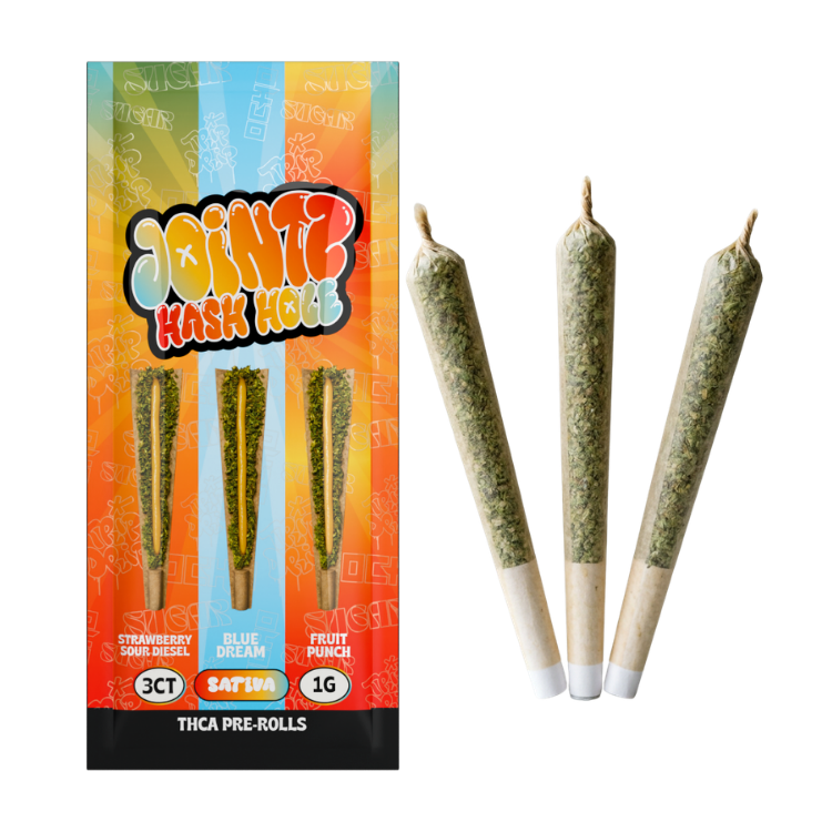 Ocho Jointz Hash Holes - THCA 3g - 3 Pack - Sativa- 10 Pack Display - Bandit Distribution