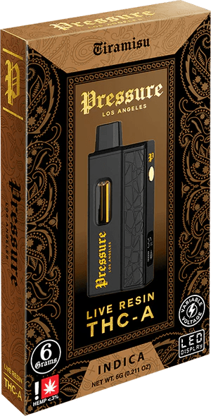 Vape Tiramisu Pressure 6g Live Resin THC-A Disposable - Tiramisu Tiramisu  (Solub Arome) Wizard Vapes