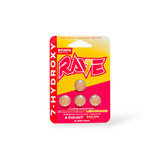 Rave Kratom  7-Hydroxy  - 50mg Tabs - 4ct Pack  - Strawberry Lemonade - 10ct Display Box