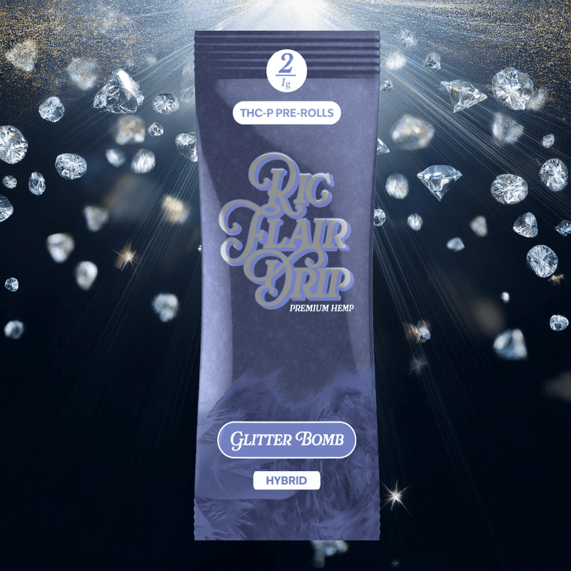Ric Flair Drip - 2pk Thcp Pre Rolled Joints - 2g - Glitter Bomb - Bandit Distribution