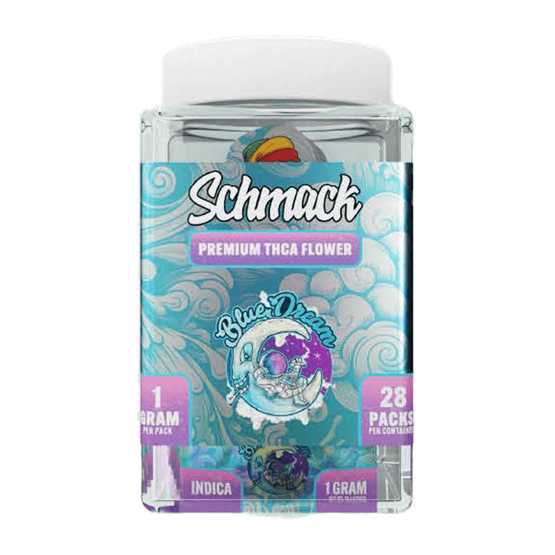 Schmack Thca Flower Bucket - 28 x 1g Bags - Blue Dream - Bandit Distribution