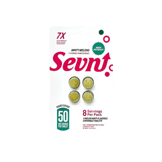 Sevn - 7 - Hydroxy - Minty Melons - 200mg 4pk - Bandit Distribution
