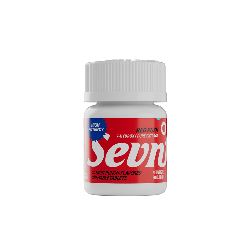 Sevn - 7 - Hydroxy Red Rush 35mg Tablets - 10ct Jar - Bandit Distribution