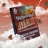 Shrumfuzed MAX 2pc Chocolate Mushroom Gummies - Choco Crispies - 10 Pack Display - Bandit Distribution