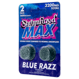 Shrumfuzed MAX 2pc Mushroom Gummies - Blue Razz - 10 Pack Display - Bandit Distribution