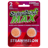 Shrumfuzed MAX 2pc Mushroom Gummies - Strawmelon - 10 Pack Display - Bandit Distribution