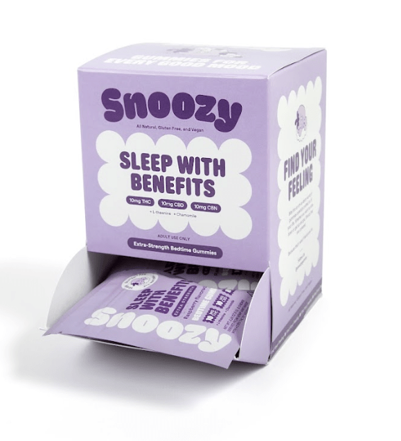 Snoozy Delta 9 THC Sleep Gummies (Sleep With Benefits) - 20 Pack Display - Bandit Distribution
