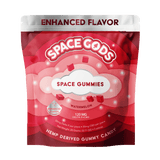 Space Gods 2pk Space Gummies 120mg D9+CBD - 60pk Display - Watermelon - Bandit Distribution
