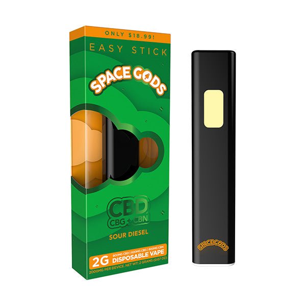 Space Gods Easy Stick CBD Disposables - 2g - Sour Diesel Bandit Distribution Space Gods Easy Stick CBD Disposables - 2g - Sour Diesel Bandit Distribution