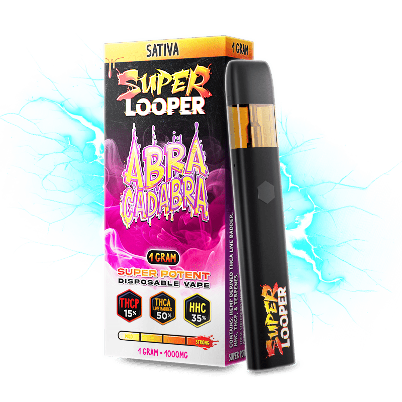 Super Looper THCA-THCP-HHC Super Potent 1g Disposables - Abra Cadabra - Bandit Distribution
