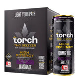 Torch High Potency D9 Thc Seltzers 60mg Per Can - 4pk - Black Cherry Lemonade - Bandit Distribution