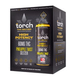 Torch High Potency D9 Thc Seltzers 60mg Per Can - 4pk - Pineapple Twist