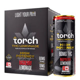 Torch High Potency D9 Thc Seltzers 60mg Per Can - 4pk - Raspberry Lemonade - Bandit Distribution