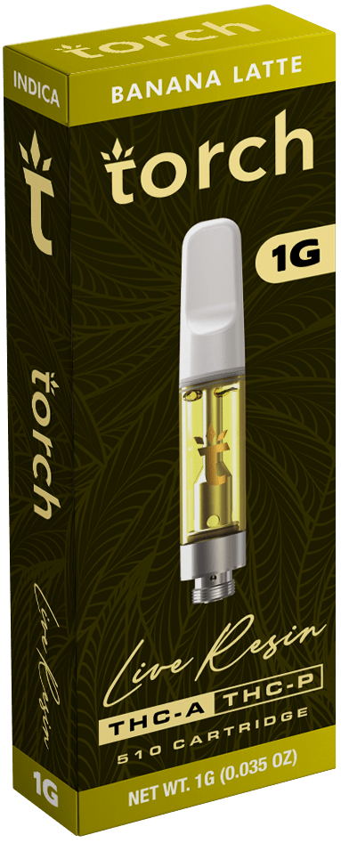 Torch Live Resin THCA/ THCP 1g Carts - Banana Latte - Bandit Distribution