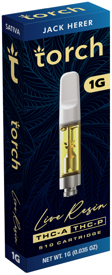 Torch Live Resin THCA/ THCP 1g Carts - Jack Herer - Bandit Distribution