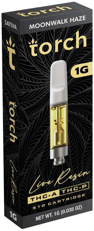Torch Live Resin THCA/ THCP 1g Carts - Moonwalker Haze - Bandit Distribution