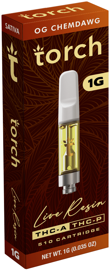 Torch Live Resin THCA/ THCP 1g Carts - OG Chemdawg - Bandit Distribution