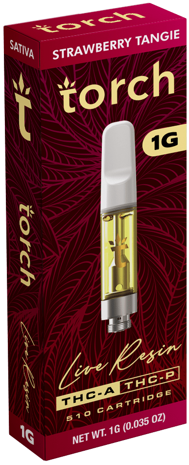 Torch Live Resin THCA/ THCP 1g Carts - Strawberry Tangie - Bandit Distribution