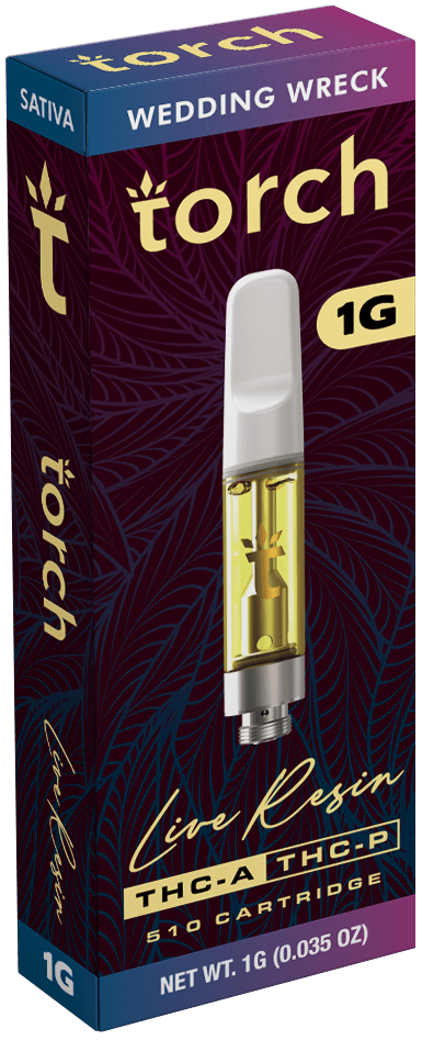 Torch Live Resin THCA/ THCP 1g Carts - Wedding Wreck - Bandit Distribution
