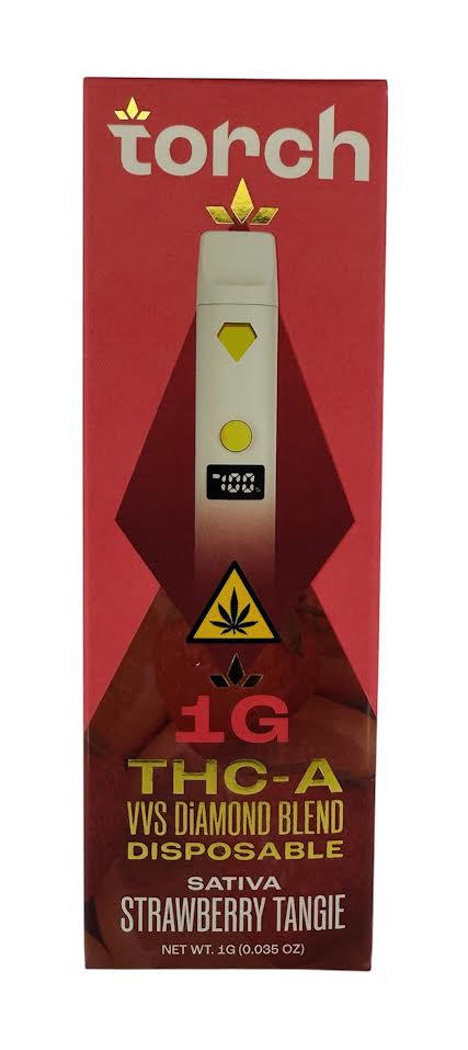 Torch THCA VVS Diamond Blend 1g Disposables - Strawberry Tangie - Bandit Distribution
