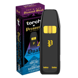 Torch x Pressure Dual Split Flavor THCa Displosables 3g - Purple Haze x Blueberry Kush