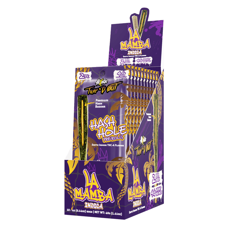 Trap'd Out Hash Holes 2x2g 2pk - 10ct Display - La Mamba - Bandit Distribution