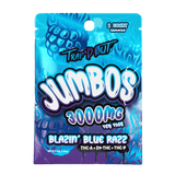 Trap'D Out JUMBO'S 2ct Gummies - 15ct Display - Blazin Blue Razz - Bandit Distribution