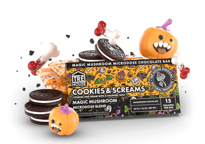 Tre House Magic Mushroom Chocolate Bar - Cookies And Scream