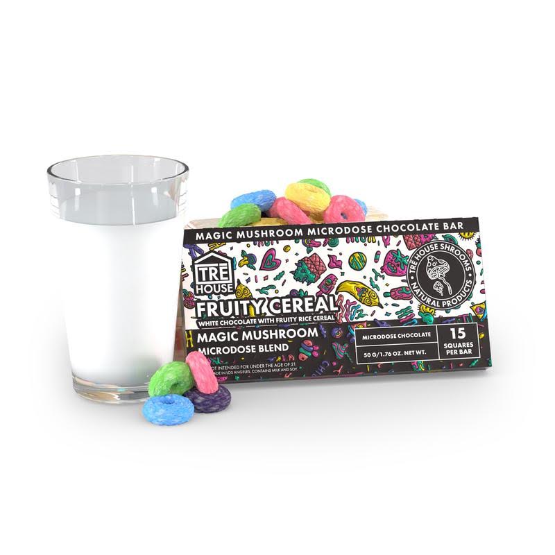 Tre House Magic Mushroom Chocolate Bar - Fruity Cereal - Hemp Wholesaler