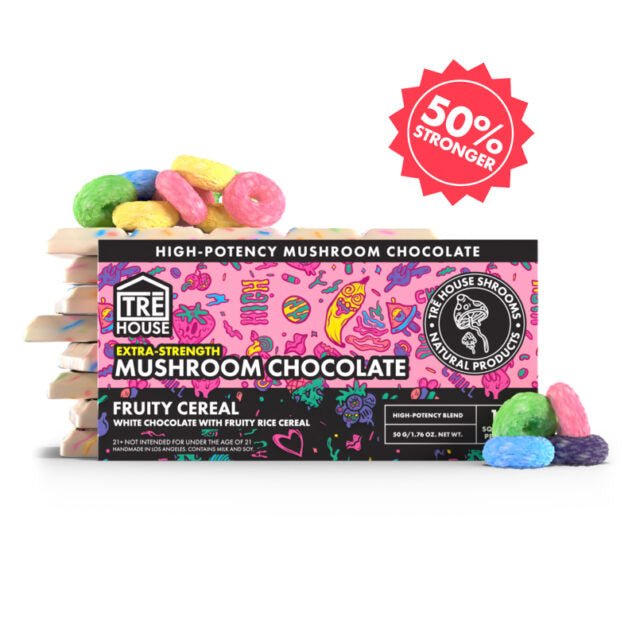Tre House Magic Mushroom Chocolate Bars - EXTRA STRENGTH - Fruity Cereal - Bandit Distribution