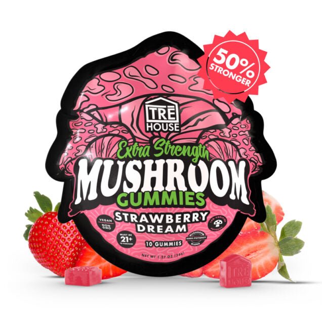 Tre House Magic Mushroom Gummies EXTRA STRENGTH - Strawberry Dream - Bandit Distribution