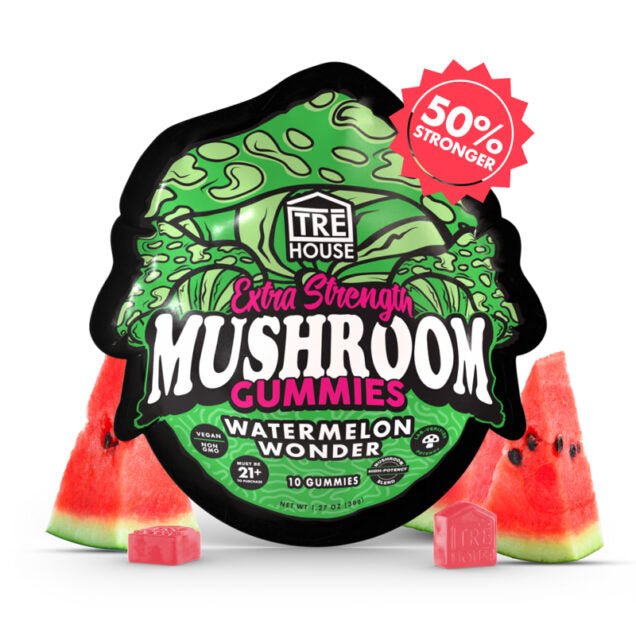 Tre House Magic Mushroom Gummies EXTRA STRENGTH - Watermelon Wonder - Bandit Distribution
