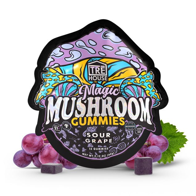 Tre House Magic Mushroom Gummies - Sour Grape - Bandit Distribution