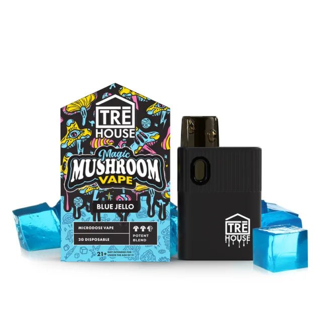 Tre House Magic Mushroom Vape Pen 2g - Blue Jello - HempWholesaler.com