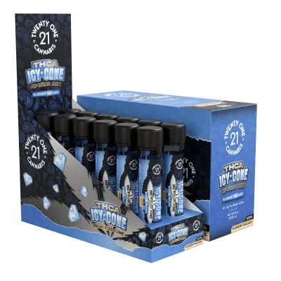 Twenty One - Prerolls - 2g - THCa - Icy Cones - Blueberry Pancakes (Sativa) - Display - 12 Rolls - Bandit Distribution