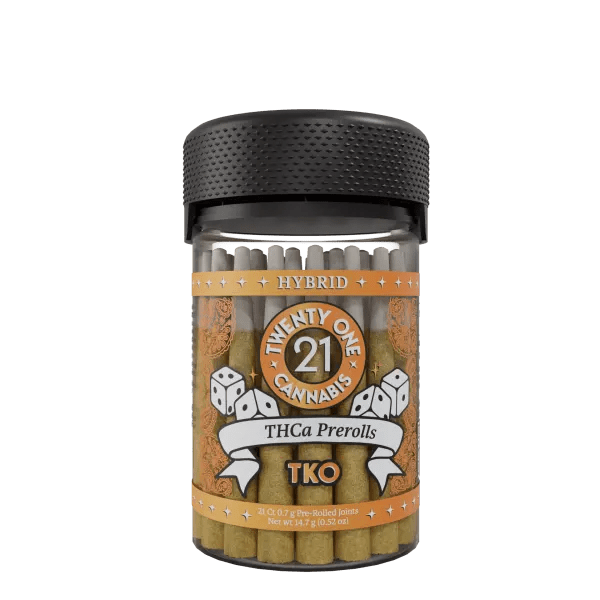 Twenty One - THCa Pre Rolls - 21ct Jars - TKO - Bandit Distribution