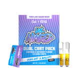 Un Hinged Dual Cart Packs THCA Live Sugar - Gods Gift + Biscotti - Bandit Distribution