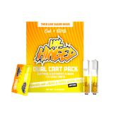 Un Hinged Dual Cart Packs THCA Live Sugar - Peaches And Cream + Super Lemon Haze