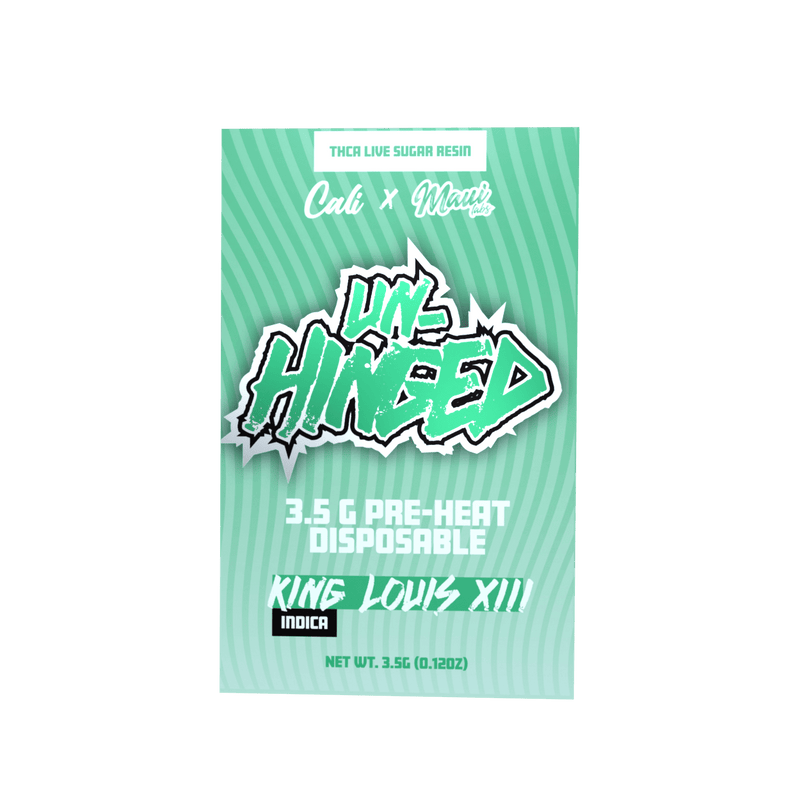 Un - Hinged Premium 3.5g Thca Live Sugar Resin Disposables - King Louis XIII - Bandit Distribution