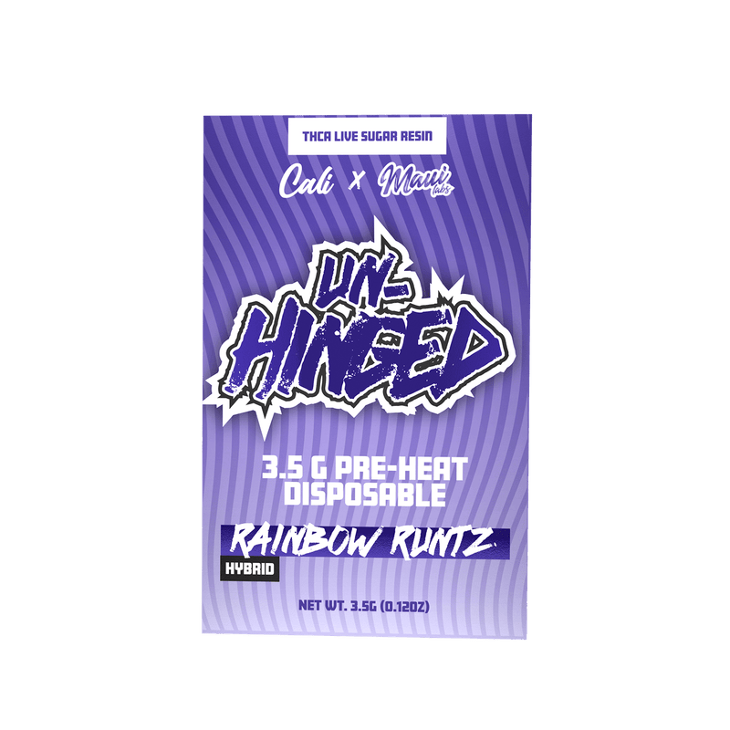 Un - Hinged Premium 3.5g Thca Live Sugar Resin Disposables - Rainbow Runtz - Bandit Distribution
