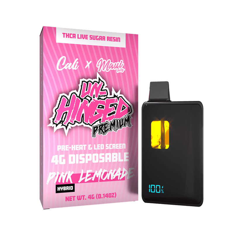 Un - Hinged Premium 4g Thca Live Sugar Resin Disposables - Pink Lemonade - Bandit Distribution