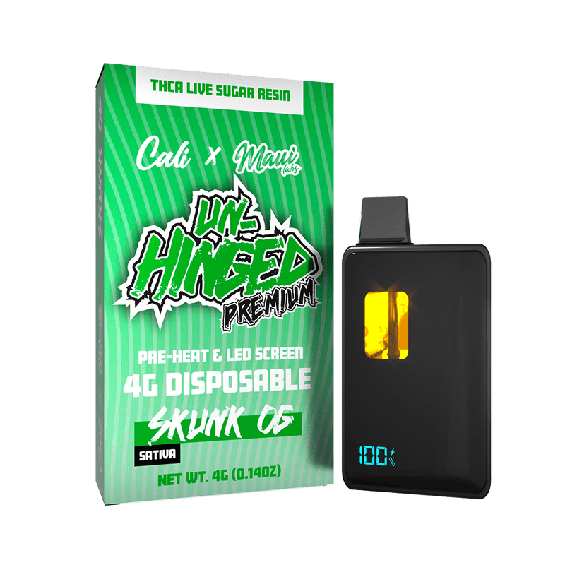 Un - Hinged Premium 4g Thca Live Sugar Resin Disposables - Skunk OG - Bandit Distribution